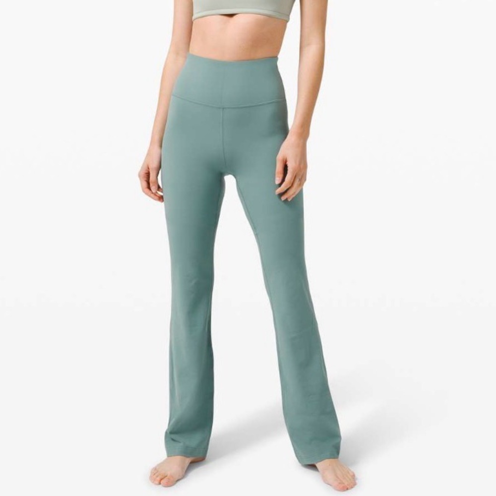 lululemon athletica High-Rise Flare Leggings in Sage Green